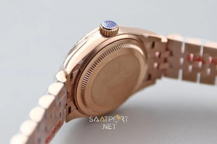 Rolex Lady Datejust 28mm Sedef Kadran Full Rose Eta Saat (5)