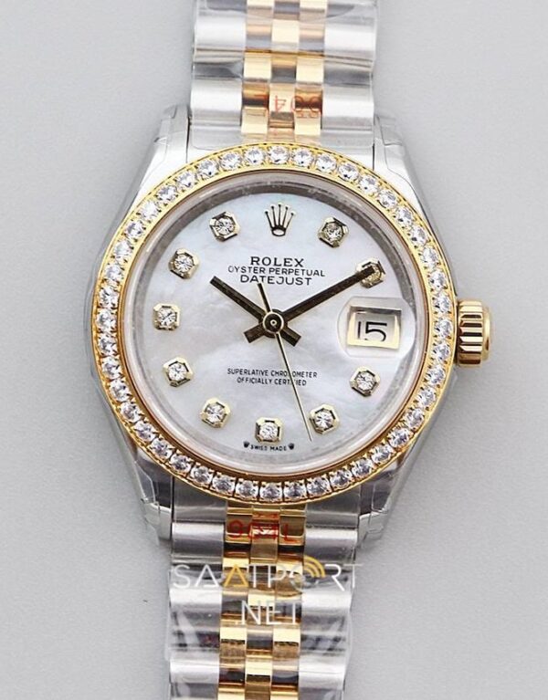 Rolex Lady Datejust 28mm Two Tone Beyaz Kadran 28279383 Eta Saat