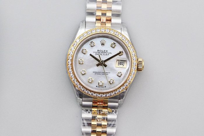 Rolex Lady Datejust 28mm Two Tone Beyaz Kadran 28279383 Eta Saat