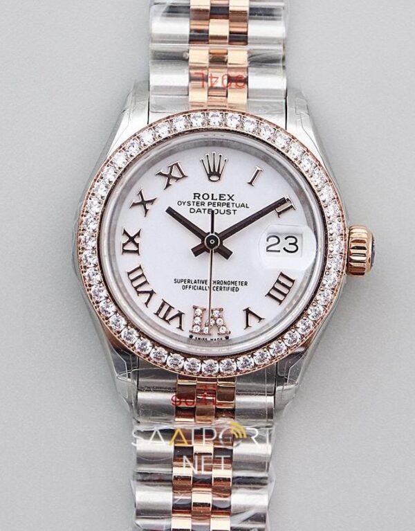 Rolex Lady Datejust 28mm White Dial 279381RBR Eta Saat