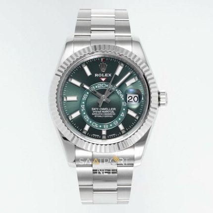 Rolex Sky-Dweller Mint Green Oyster 336934 Super Clone Eta