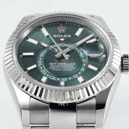 Rolex Sky-Dweller Mint Green Oyster 336934 Super Clone Eta (3)