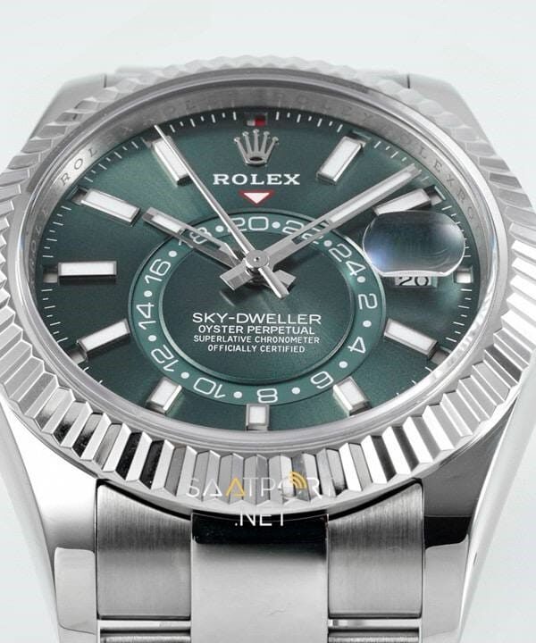 Rolex Sky-Dweller Mint Green Oyster 336934 Super Clone Eta (3)