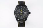 Aquaracer 300M Calibre 5 Special Carbon Black-Yellow Clone ETA