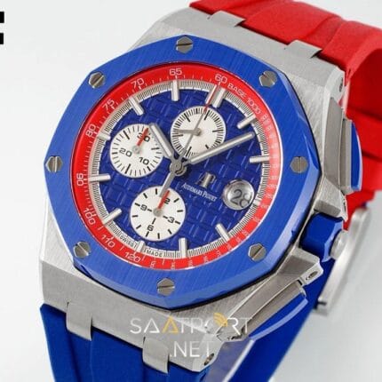 Audemars Piguet 26400 Royal Oak Offshore Blue-Red 44mm Super Clone ETA (9)