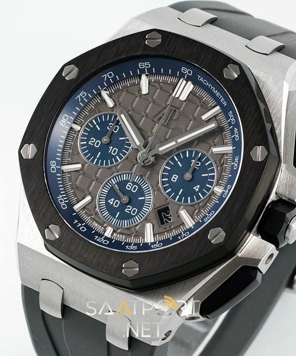 Audemars Piguet 26420 Royal Oak Offshore Gri Kadran 44mm Super Clone ETA (8)