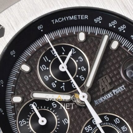 Audemars Piguet Black Dial Silver Chronograph 44mm Eta Saat (8)
