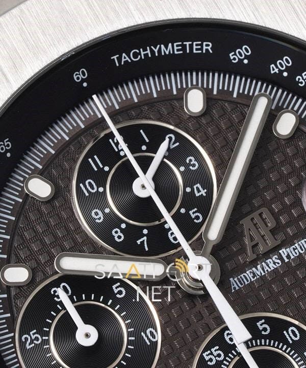 Audemars Piguet Black Dial Silver Chronograph 44mm Eta Saat (8)