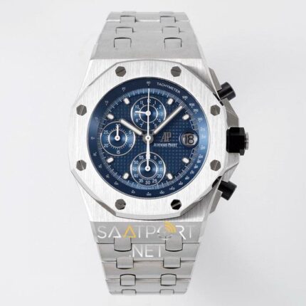 Audemars Piguet Royal Blue Dial Silver Chronograph 44mm Eta Saat