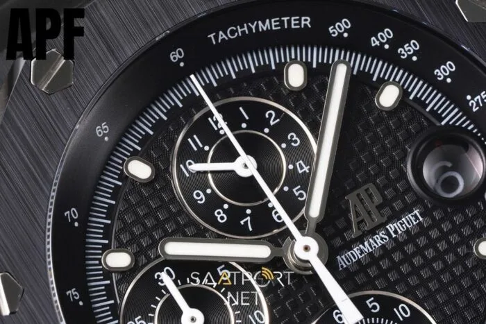 Audemars Piguet Royal Offshore Chronograph 44 Black Super Clone ETA (4)