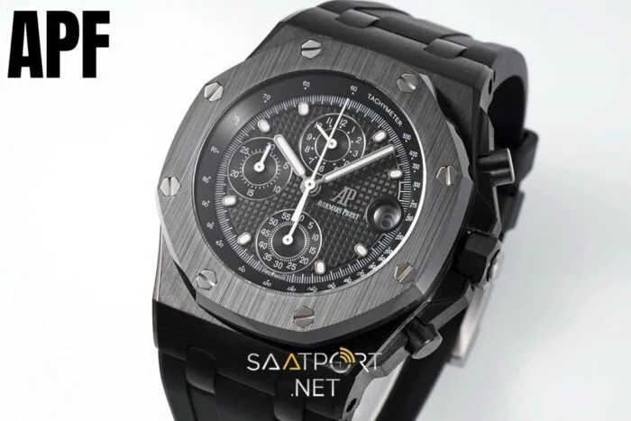 Audemars Piguet Royal Offshore Chronograph 44 Black Super Clone ETA (8)