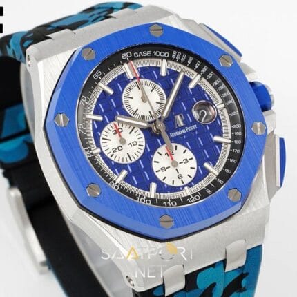 Audemars Piguet Royal Offshore Chronograph 44 Blue Super Clone ETA (4)