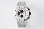 Audemars Piguet White Dial Silver Chronograph 44mm Eta Saat