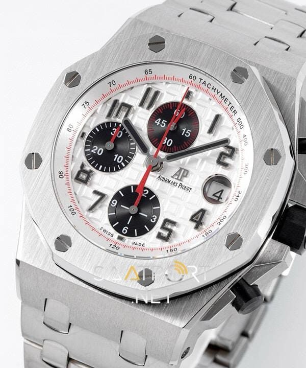 Audemars Piguet White Dial Silver Chronograph 44mm Eta Saat (3)