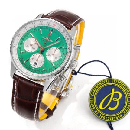 Breitling Navitimer 1 B01 Green Chronograph 41 Eta Saat (3)