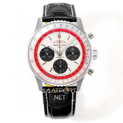 Breitling Navitimer 1 B01 White Red Chronograph 41 Eta Saat