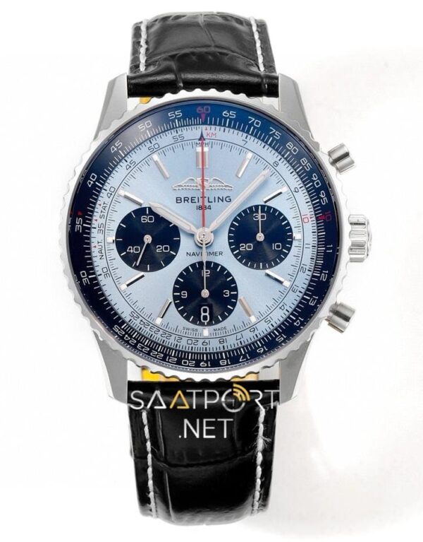 Breitling Navitimer Buz Mavisi Kadran Dial Chronograph 41mm Eta Saat