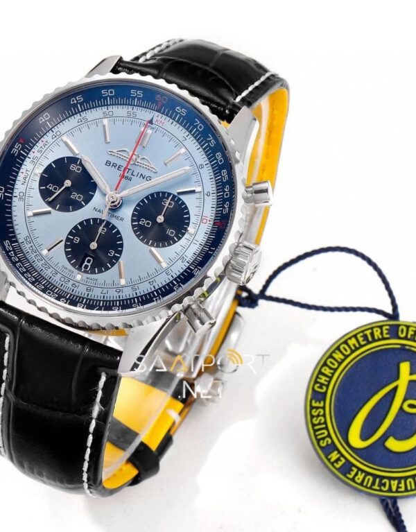 Breitling Navitimer Buz Mavisi Kadran Dial Chronograph 41mm Eta Saat (2)