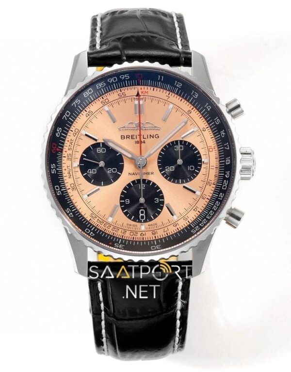 Breitling Navitimer Pink Dial Chronograph 41mm Eta Saat