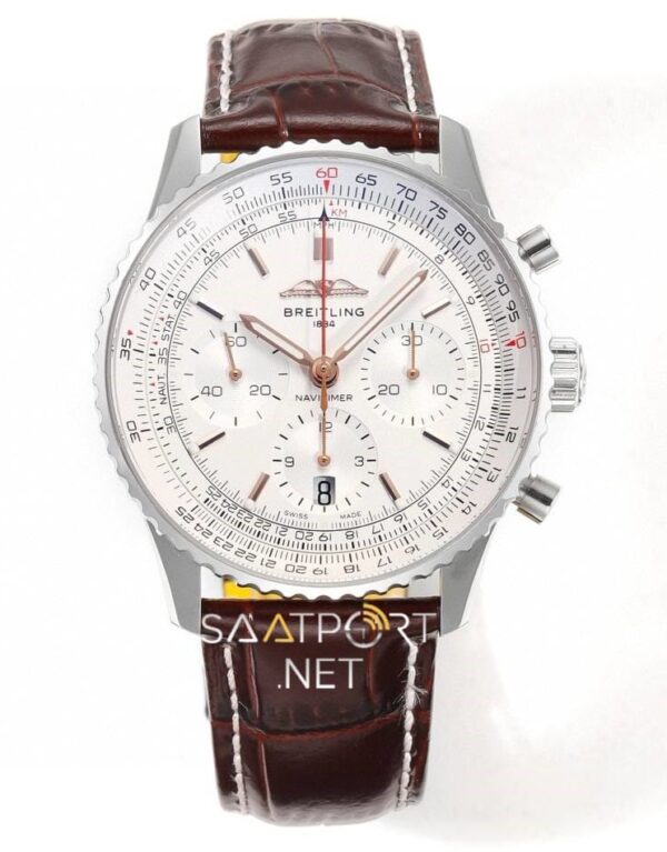 Breitling Navitimer White Dial Chronograph 41mm Eta Saat