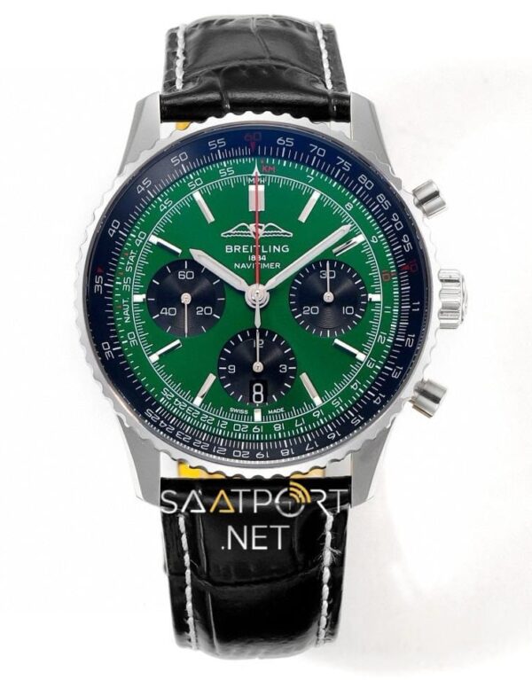 Breitling Navitimer Yeşil Kadran Chronograph 41mm Eta Saat