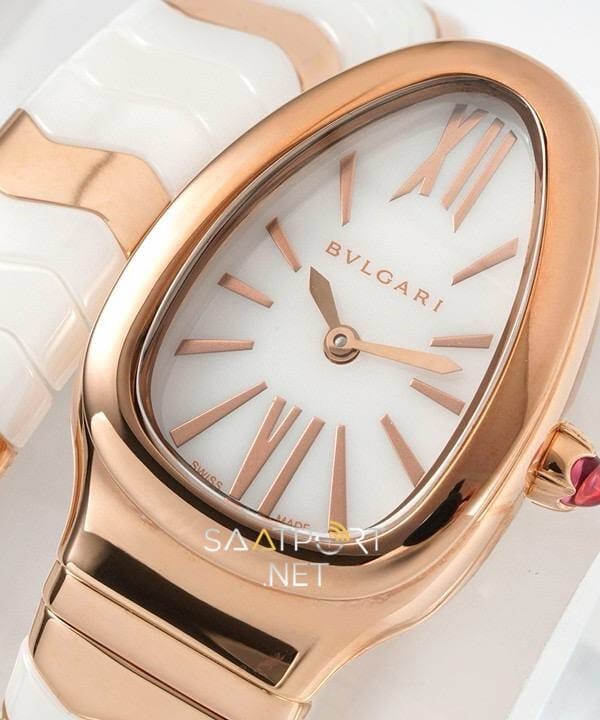 Bulgari Serpenti Yılan Modeli Rose Beyaz Seramik Super Clon Eta (2)