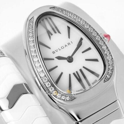 Bulgari Serpenti Yılan Taşlı Beyaz Seramik Tek Sarmal Super Clon Eta (5)