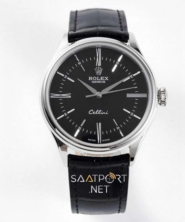 Rolex Cellini Time 39mm Black 50509 Super Clone Eta Saat
