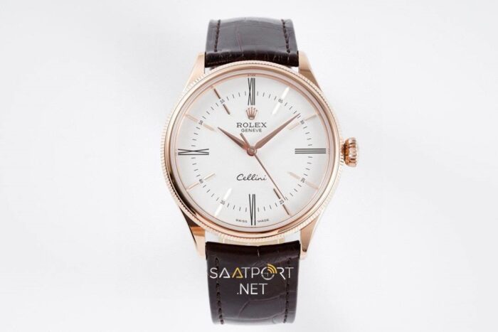 Rolex Cellini Time Rose White 50509 Super Clone Eta Saat