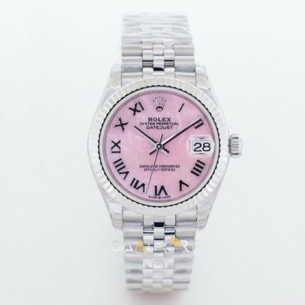 Rolex Datejust 36mm Pink Dial Super Clone Eta