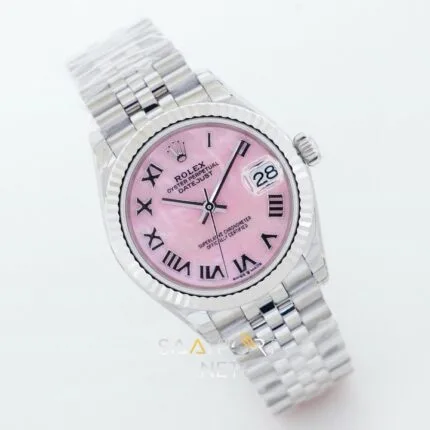 Rolex Datejust 36mm Pink Dial Super Clone Eta (5)