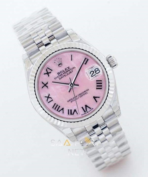 Rolex Datejust 36mm Pink Dial Super Clone Eta (5)