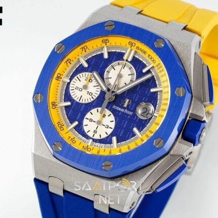 Royal Oak Offshore Novelty 44mm Ukraine Flag Blue Yellow 26400 Super Clone ETA (5)