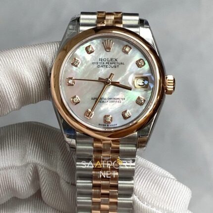 Rolex Datejust 31mm 116201 Sedef Pembe Super Clone Eta (1)