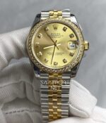 Rolex Datejust 31mm 116243CDJ Gold Dial Super Clone Eta