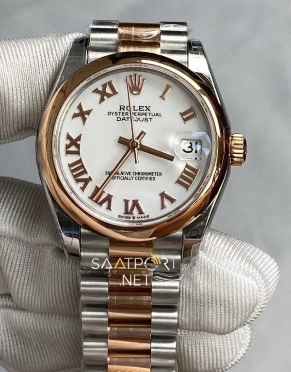 Rolex Datejust 31mm 126202 White Dial Super Clone Eta