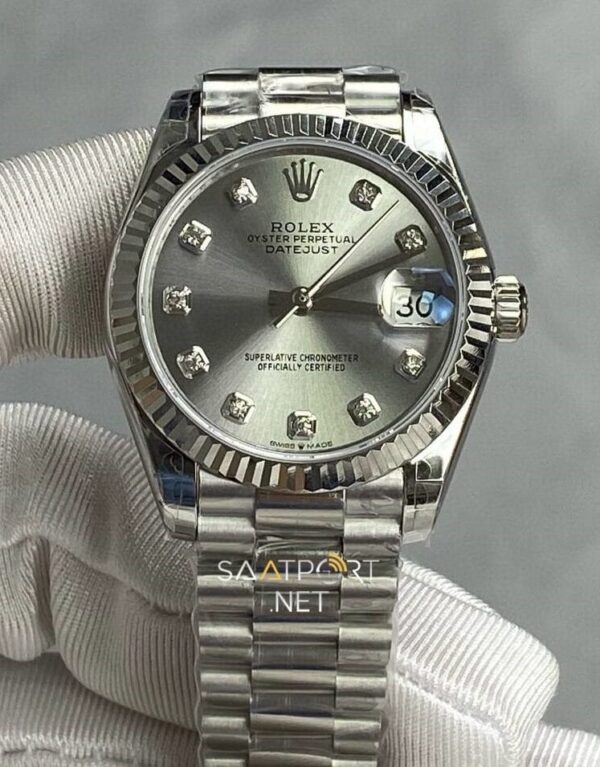 Rolex Datejust 31mm 126334 Gri Kadran Super Clone Eta