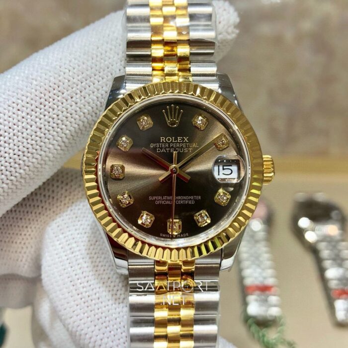 Rolex Datejust 31mm Brown Baget Dial 278273 Super Clone Eta