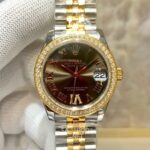 Rolex Datejust 31mm Brown Baget Taşlı 278271 Super Clone Eta