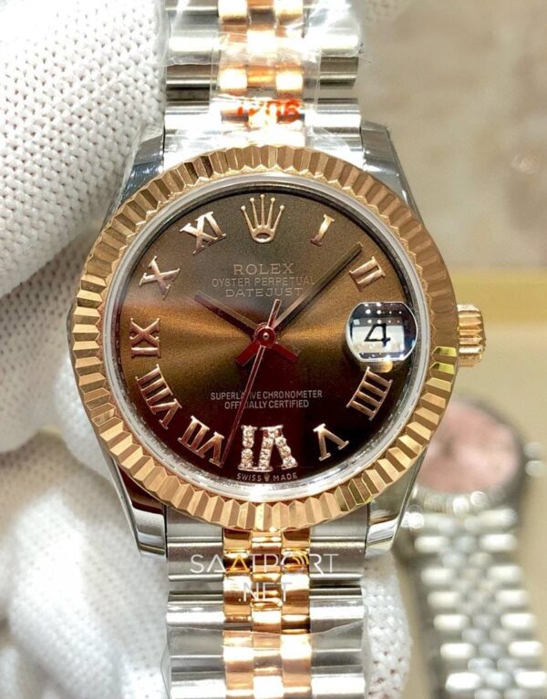 Rolex Datejust 31mm Brown Dial Jübile 278271 Super Clone Eta (1)