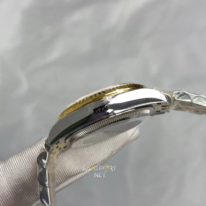 Rolex Datejust 31mm Yeşil Zeytin Pırlanta Kadran Super Clone Eta (4)