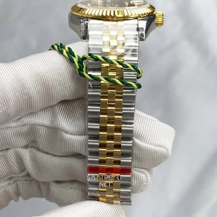 Rolex Datejust 31mm Yeşil Zeytin Pırlanta Kadran Super Clone Eta (5)