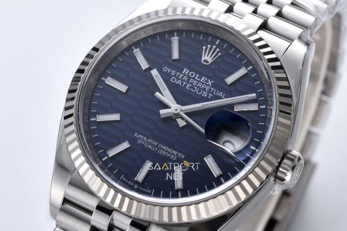 Rolex Datejust Motif Blue Clean Dandong 3235 Super Clone Eta