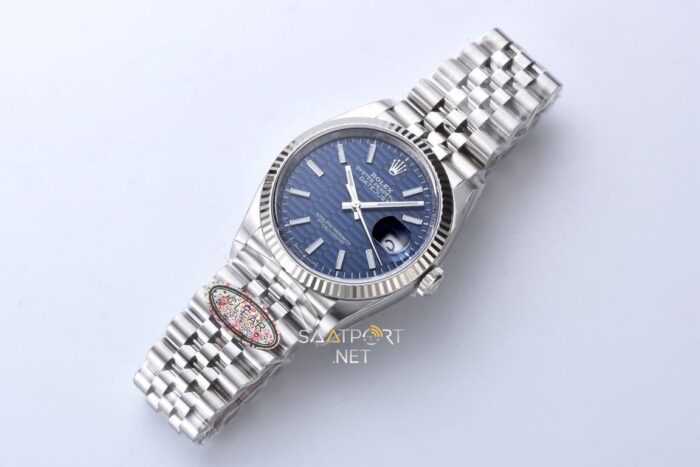 Rolex Datejust Motif Blue Clean Dandong 3235 Super Clone Eta