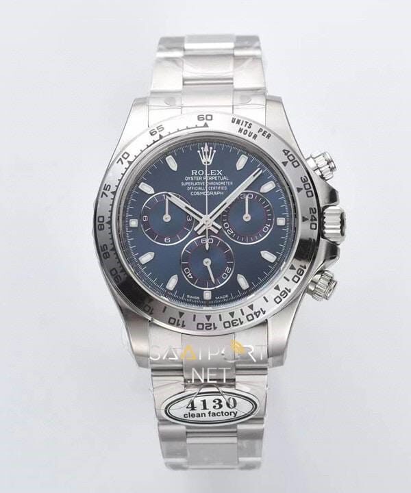 Rolex Daytona Blue 40 mm Clean 4130 Super Clone Eta