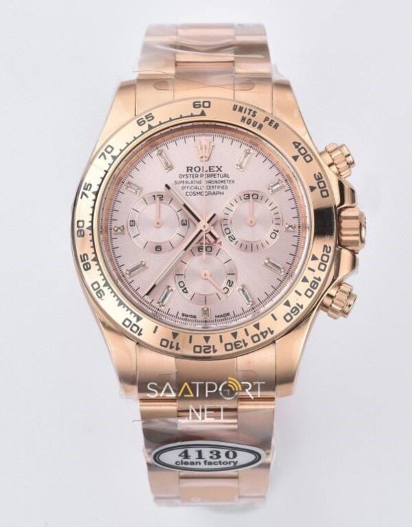 Rolex Daytona Sunduset Baguette Clean Super Clone Eta