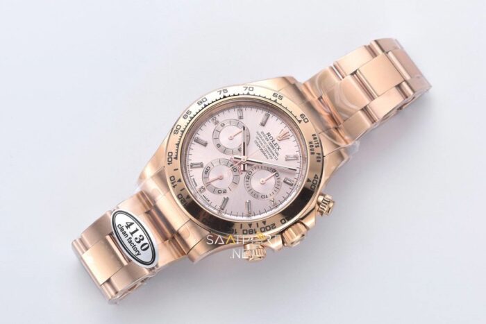 Rolex Daytona Sunduset Baguette Clean Super Clone Eta