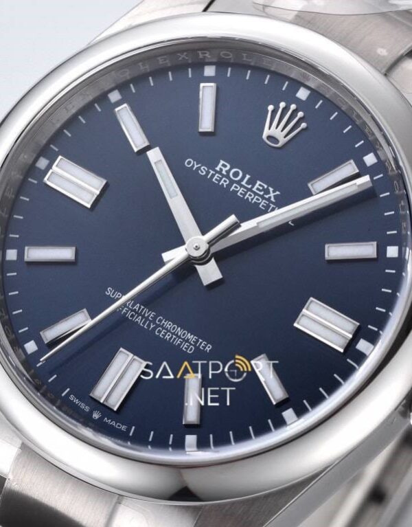 Rolex Oyster Perpetual 41mm Mavi Kadran 124300 Super Clone Eta (6)