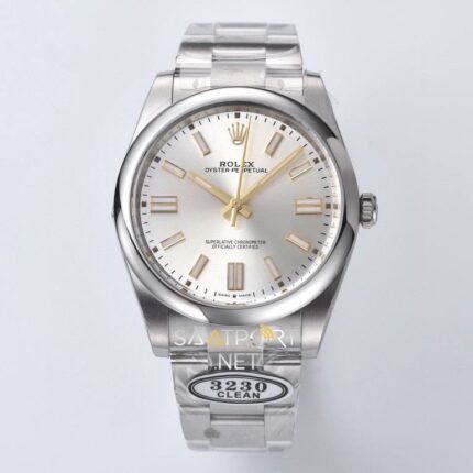 Rolex Oyster Perpetual 41mm Silver Dial 124300 Super Clone Eta