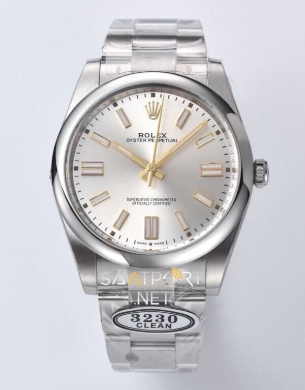 Rolex Oyster Perpetual 41mm Silver Dial 124300 Super Clone Eta